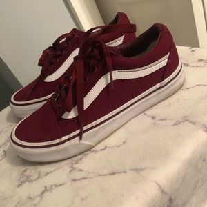 Maroon vans
